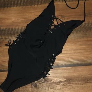 Gypsy Sand One Piece Black Bathing Suit
